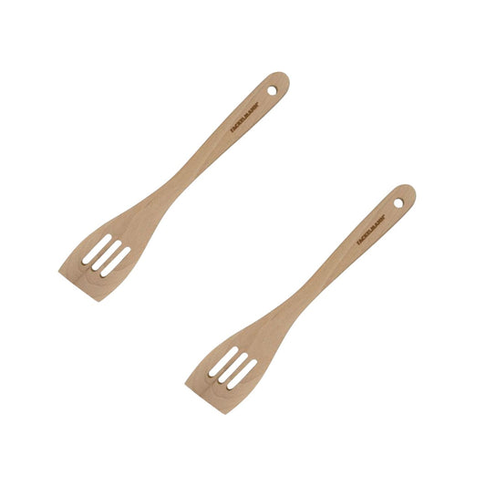 Set de 2 ustensiles de cuisine spatule en bois Fackelmann Nature