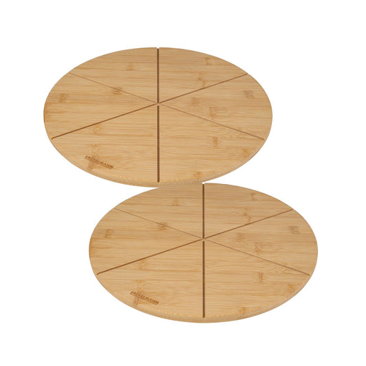 Set de 2 planches à pizza en bois Fackelmann Boisselerie