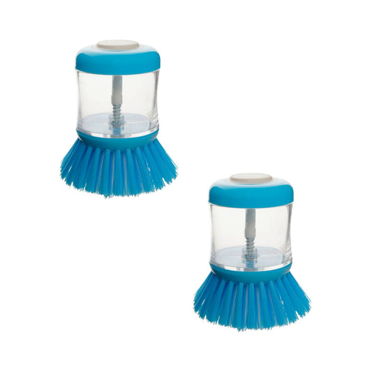Brosse de nettoyage souple lot de 2, efficace pour la vaisselle dimensions 8 x 7 x 5 cm en plastique Fackelmann Tecno