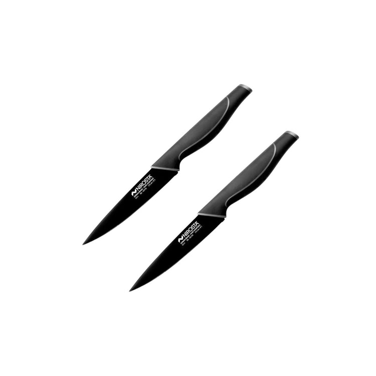 Set de 2 couteaux universels 29 cm en acier inoxydable Nirosta Black Edition
