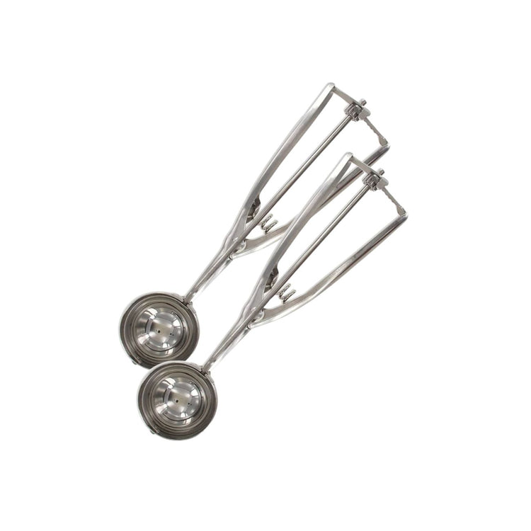Set de 2 ustensiles de cuisine cuillère à glace inox Fackelmann Basic