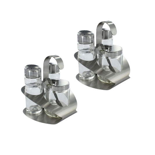 Set de 6 ustensiles de cuisine ensemble de sel et poivre Fackelmann Basic