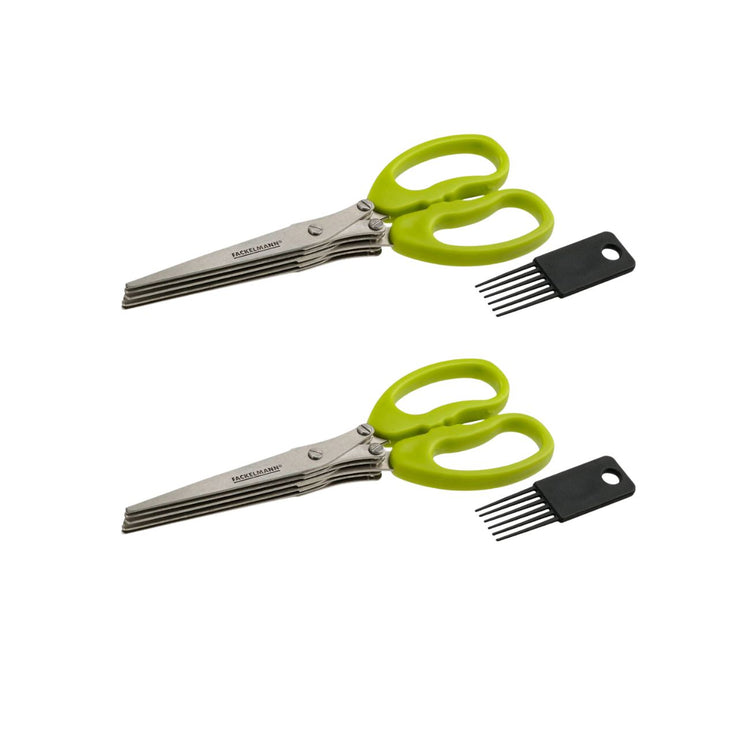 Set de 2 ciseaux pour herbes aromatiques en plastique et inox Fackelmann Basic