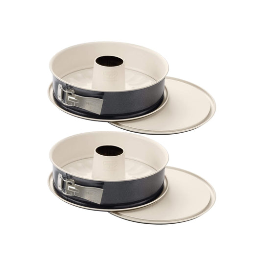 Lot de 2 moules à manqué 26/26 cm en acier et céramique Dr oetker Back-trend