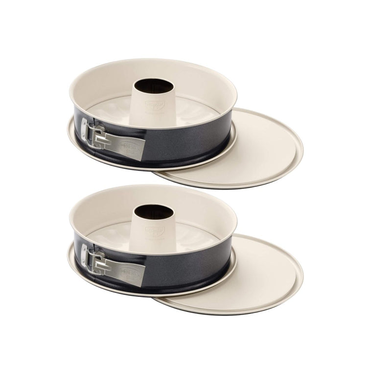 Lot de 2 moules à manqué 26/26 cm en acier et céramique Dr oetker Back-trend