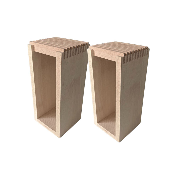 Set de 2 blocs couteaux en bois Fackelmann Boisselerie