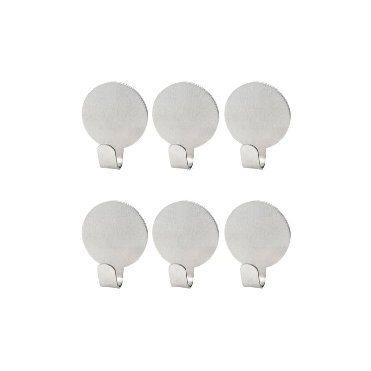 Lot de 6 crochets adhésifs muraux Fackelmann Tecno