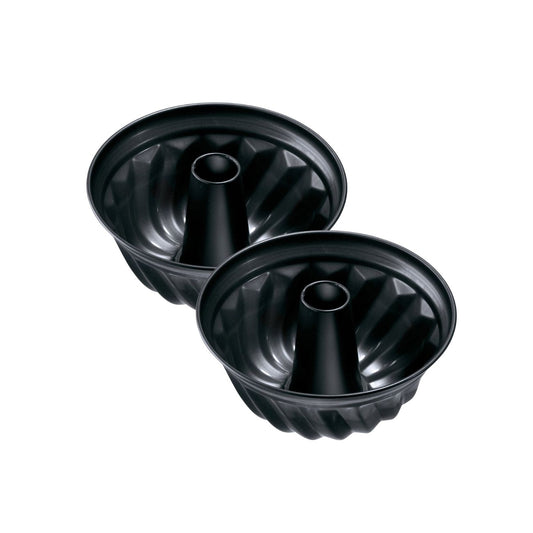 Lot de 2 moules à gâteaux 22/22 cm en acier Black metallic Black mettallic Zenker  Black mettallic