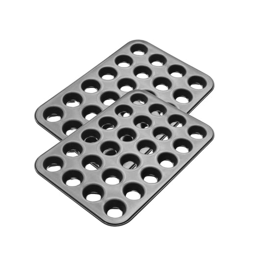 Lot de 2 moules à gâteaux 38,5/26,5 cm en acier Black metallic Black mettallic Zenker  Black mettallic