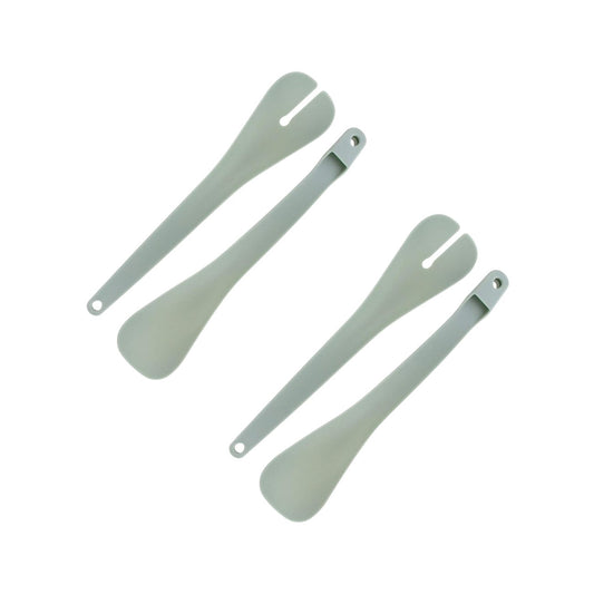 Set de 2 ustensiles de cuisine couverts à salade en plastique Fackelmann Basic
