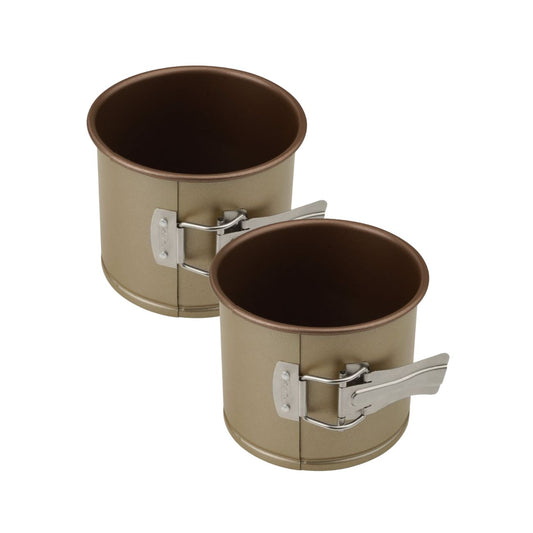 Lot de 2 moules à gâteaux 12 cm en acier Zenker Mojave Gold