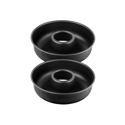 Lot de 2 moules à gâteaux 28/28 cm en acier Black metallic Black mettallic Zenker  Black mettallic