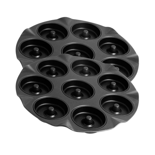Lot de 2 moules à gâteaux 33/33 cm en acier Black metallic Black mettallic Zenker  Black mettallic