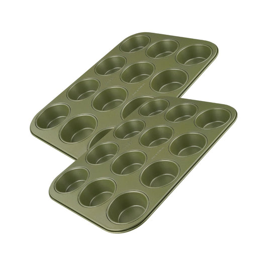 Lot de 2 moules à gâteaux 38,5/26,5 cm en acier Zenker Green Vision