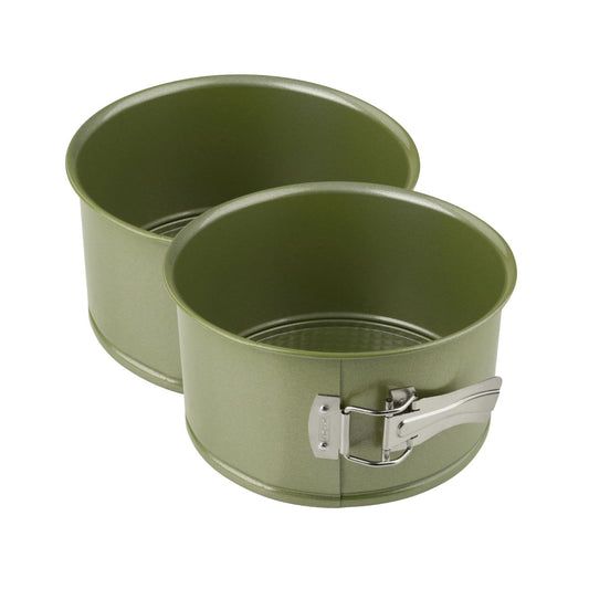 Lot de 2 moules à gâteaux 18/18 cm en acier Zenker Green Vision