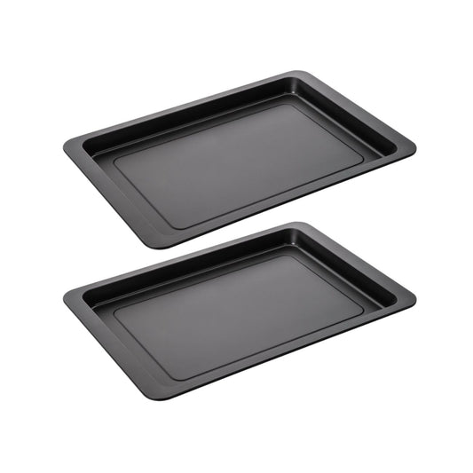Lot de 2 plaques à pizza rectangulaires 42/29/2,5 cm en acier Spécial crountries Spécial crountries Zenker  Spécial crountries