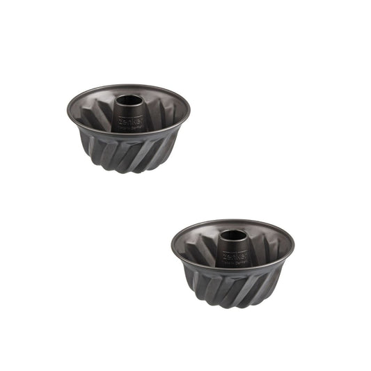 Lot de 2 moules à kouglof 18/18 cm en acier Spécial mini Spécial mini Zenker  Spécial mini
