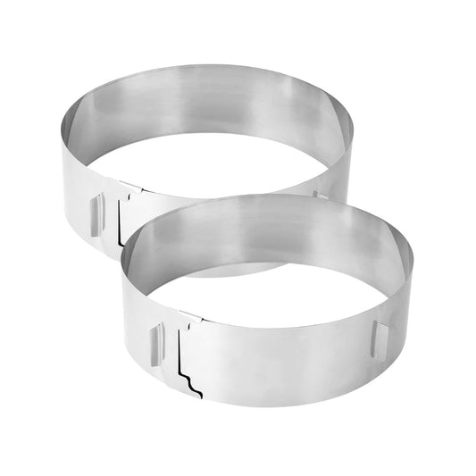 Lot de 2 cercles à pâtisserie 15/30 cm en inox Zenker Smart Pastry