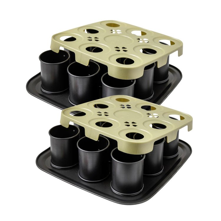 Lot de 2 moules à gâteaux 29/29 cm en acier Zenker Bake Click and Go