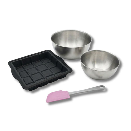 Set de 4 ustensiles de pâtisserie moule à gâteaux 2 bols et spatule Silicone fibre de verre Silicone fibre de verre Zenker  Silicone fibre de verre