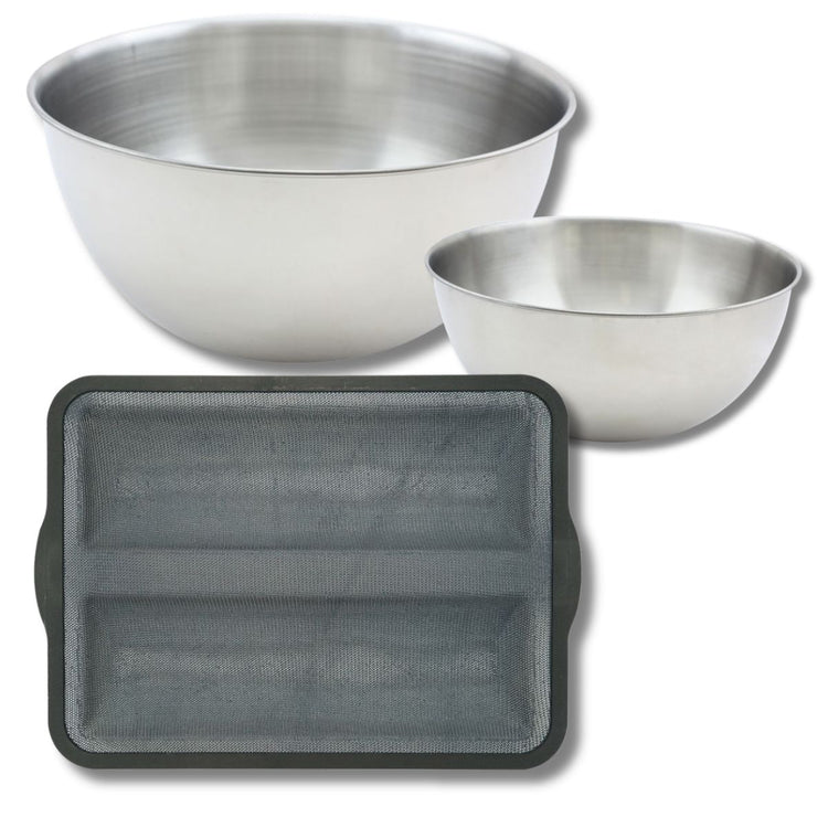 Set de 4 ustensiles de pâtisserie moule à gâteaux 2 bols et spatule pâtisserie Silicone fibre de verre Silicone fibre de verre Zenker  Silicone fibre de verre