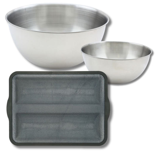 Set de 4 ustensiles de pâtisserie moule à gâteaux 2 bols et spatule pâtisserie Silicone fibre de verre Silicone fibre de verre Zenker  Silicone fibre de verre
