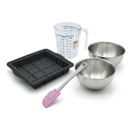 Set de 5 ustensiles de pâtisserie moule à gâteaux bols spatule pâtisserie et verre doseur Silicone fibre de verre Silicone fibre de verre Zenker  Silicone fibre de verre