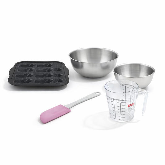 Set de 5 ustensiles de pâtisserie moule à gâteaux 2 bols spatule et verre doseur Silicone fibre de verre Silicone fibre de verre Zenker  Silicone fibre de verre