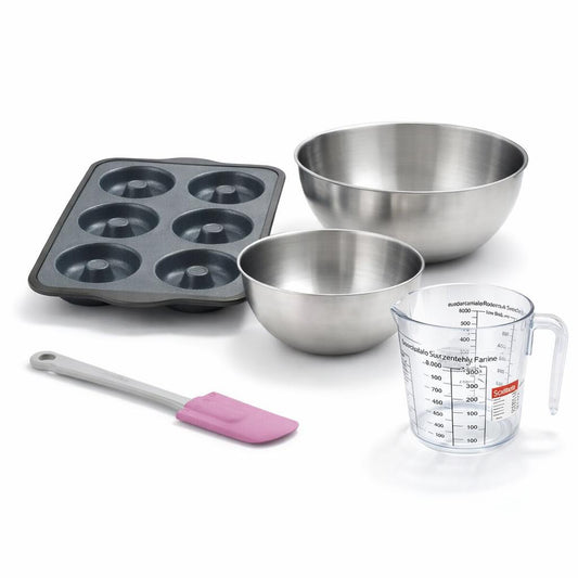 Set de 5 ustensiles de pâtisserie moule à gâteaux 2 bols spatule pâtisserie et verre doseur Silicone fibre de verre Silicone fibre de verre Zenker  Silicone fibre de verre