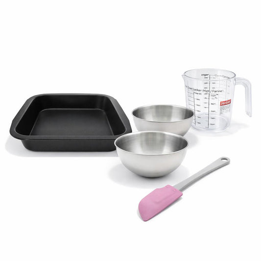 Set de 5 ustensiles de pâtisserie moule à gâteaux bol spatule pâtisserie et verre doseur Spécial créative Spécial créative Zenker  Spécial créative