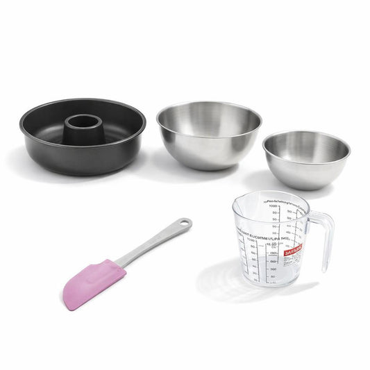 Set de 5 ustensiles de pâtisserie moule à gâteaux bols spatule verre doseur Black mettallic Black mettallic Zenker  Black mettallic
