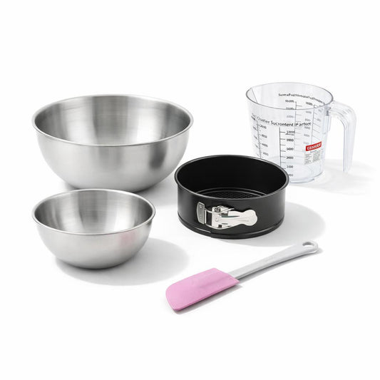 Set pâtisserie avec moule à panettone 18 cm, 2 bols à mixer, verre mesureur et spatule Zenker