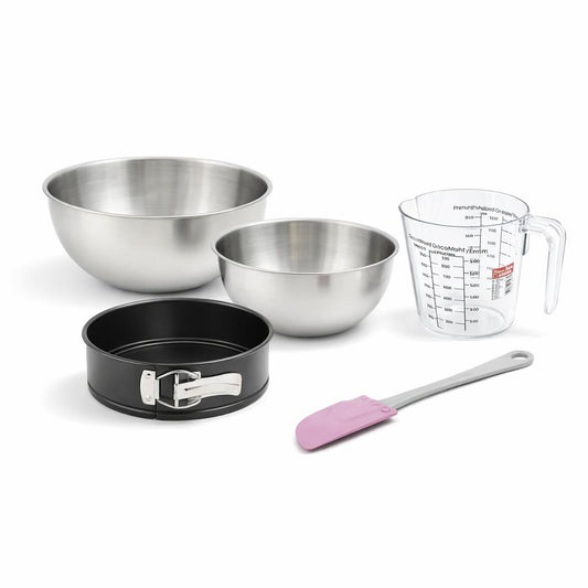 Set de 5 ustensiles de pâtisserie moule à manqué bol spatule pâtisserie et verre doseur Spécial mini Spécial mini Zenker  Spécial mini