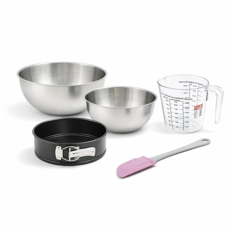 Set de 5 ustensiles de pâtisserie moule à manqué bol spatule pâtisserie et verre doseur Spécial mini Spécial mini Zenker  Spécial mini