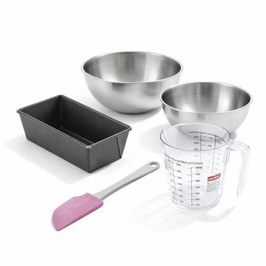 Set de 5 ustensiles de pâtisserie moule à gâteaux bols spatule pâtisserie et verre doseur Spécial mini Spécial mini Zenker  Spécial mini
