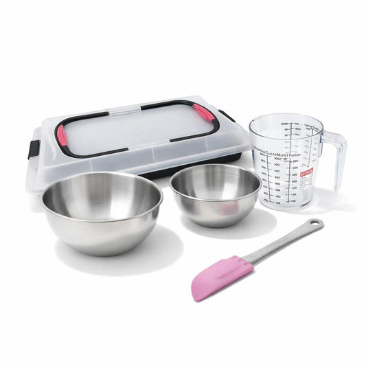 Set de 5 ustensiles de pâtisserie moule à gâteaux bols spatule et verre doseur Zenker Bake and Go