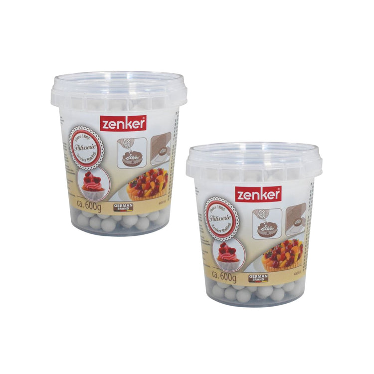 2 pots 600g billes de cuisson pour pâte sablée Zenker Smart Pastry