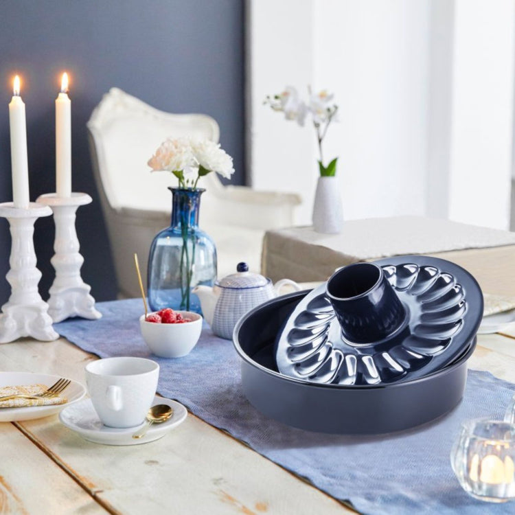Lot de 2 moules à manqué 26/26 cm en acier Dr Oetker Back-Liebe