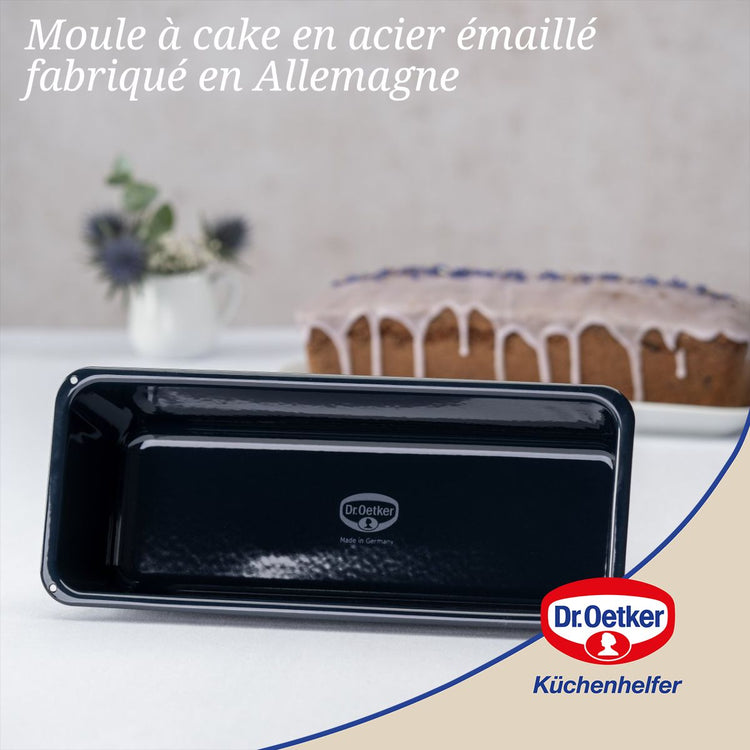 Lot de 2 moules à gâteaux 30/30 cm en acier émaillé Dr Oetker Back-Liebe