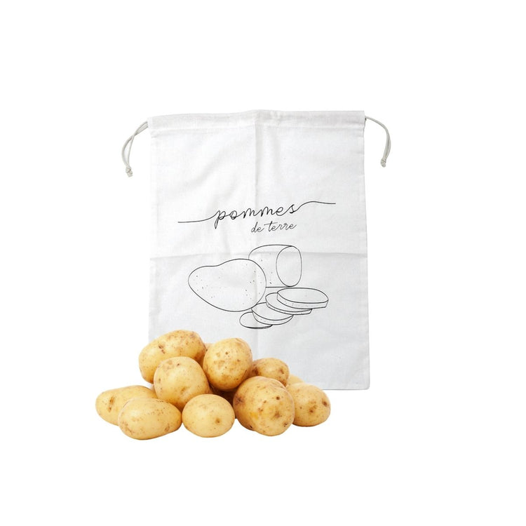 Lot de 2 sacs à légumes réutilisables avec 2 sacs en coton Fackelmann Nature
