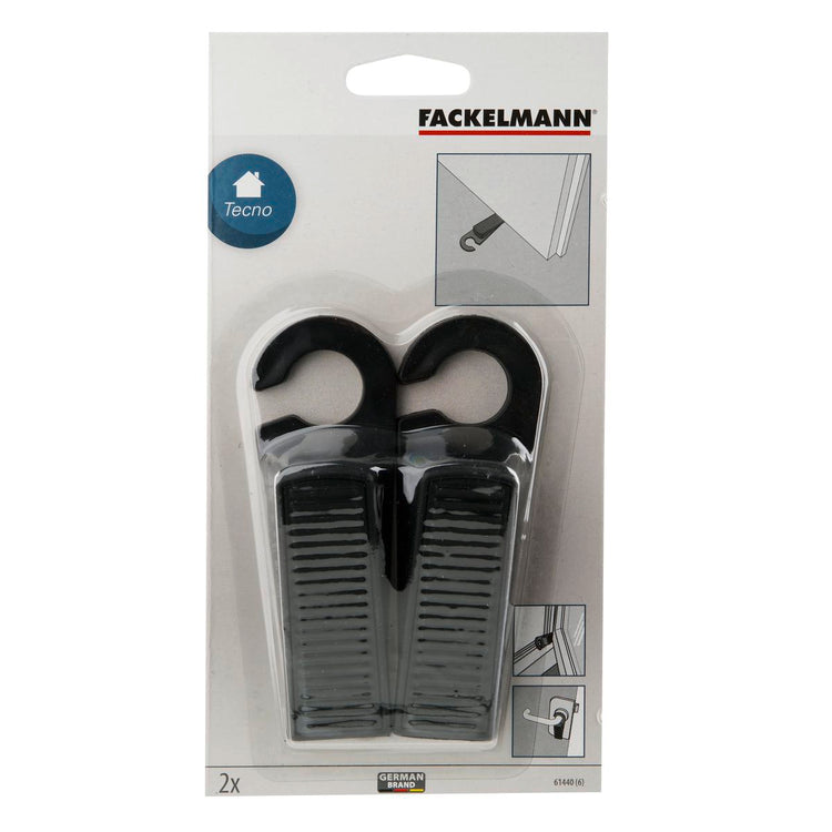 Butoir de porte mural en plastique Lot de 2, 10 cm stop porte idéal pour protéger vos murs Fackelmann Tecno