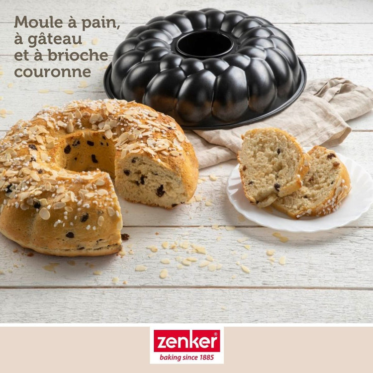 Lot de 2 moules à gâteaux 32/32 cm en acier Black mettallic Black mettallic Zenker  Black mettallic