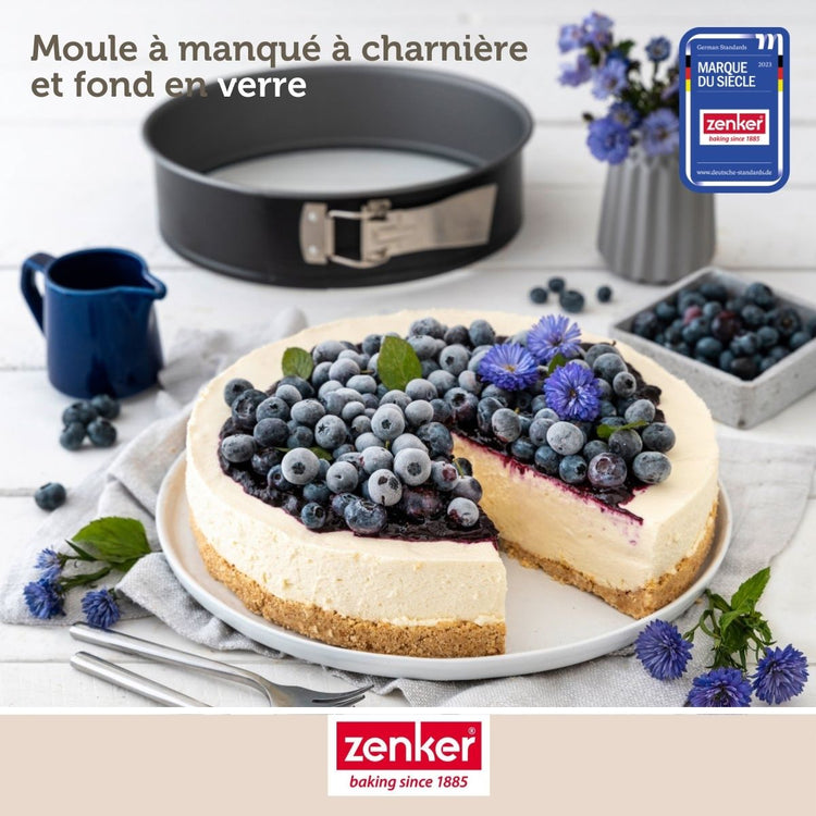 Lot de 2 moules à gâteaux 26/26 cm en acier Zenker Energy