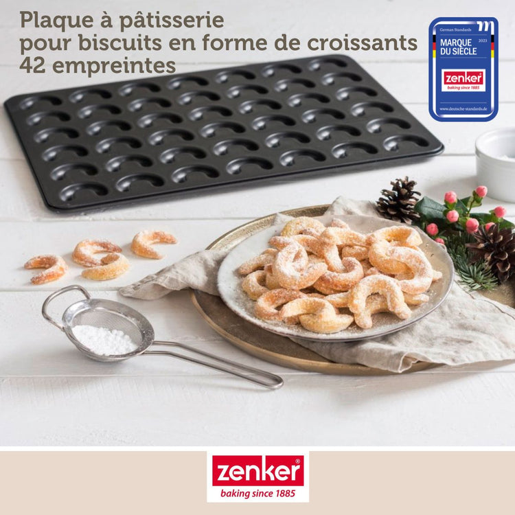 Lot de 2 plaques pâtisserie 42/32 cm en acier Spécial créative Spécial créative Zenker  Spécial créative