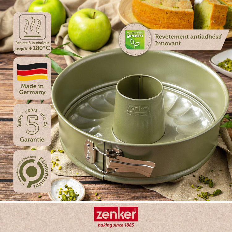 Lot de 2 moules à manqué 26/26 cm en acier Zenker Green Vision