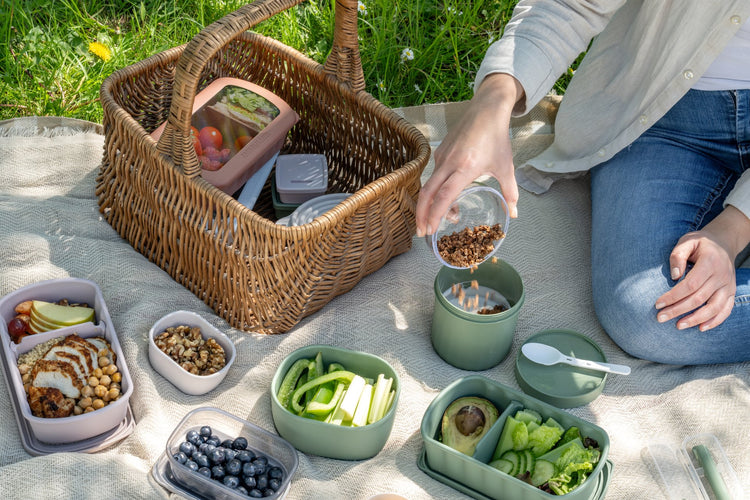 Lunchbox Verte à compartiment réglable 1 litre sans BPA Fackelmann Storage