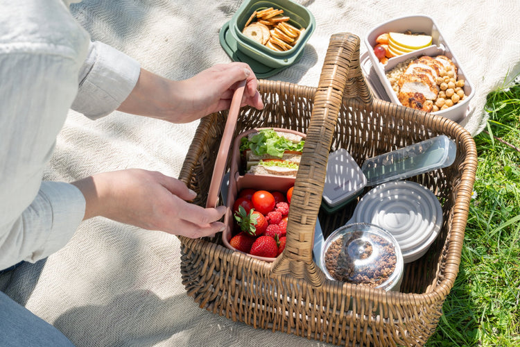 Boite à Snacks Pliable en Silicone Blanc Fackelmann Storage