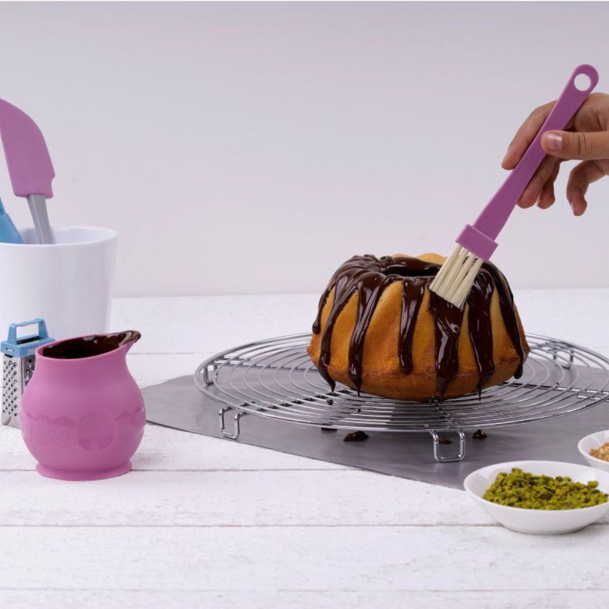 Pinceau de pâtisserie rose Zenker Sweet Sensation
