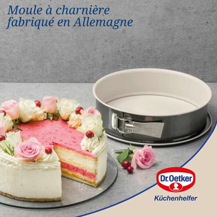 Lot de 2 moules à gâteaux 28/28 cm en acier Dr oetker Back-trend