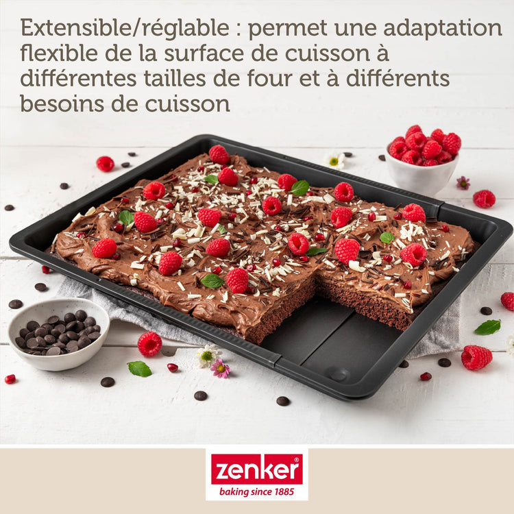 Plaque de cuisson extensible de 35-52 x 32 cm Zenker Perfect Black +